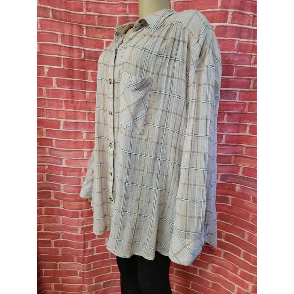Free People Break My Stride Womens Top Size L Sugar Combo View 3